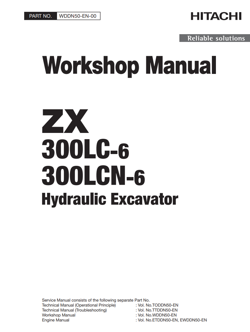 HITACHI ZX300LC-6 ZX 300LCN-6 DIGGER