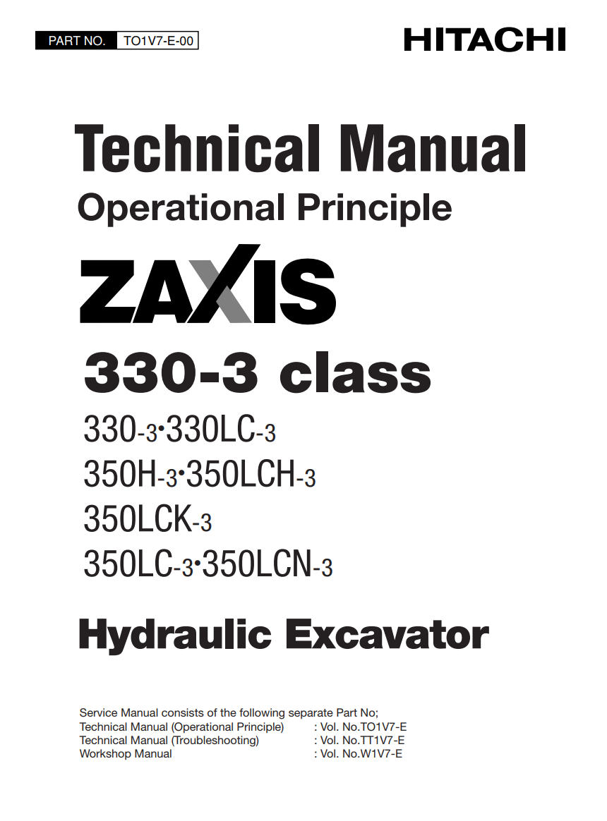 HITACHI ZAXIS 330-3 CLASS DIGGER