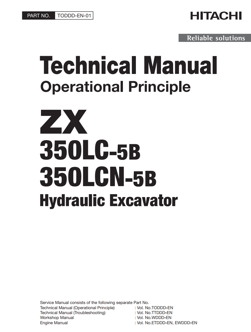 HITACHI ZX350LC-5B ZX350LCN-5B DIGGER