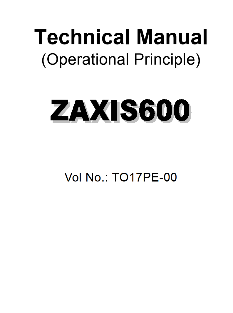 HITACHI ZAXIS600 ZX 600 DIGGER