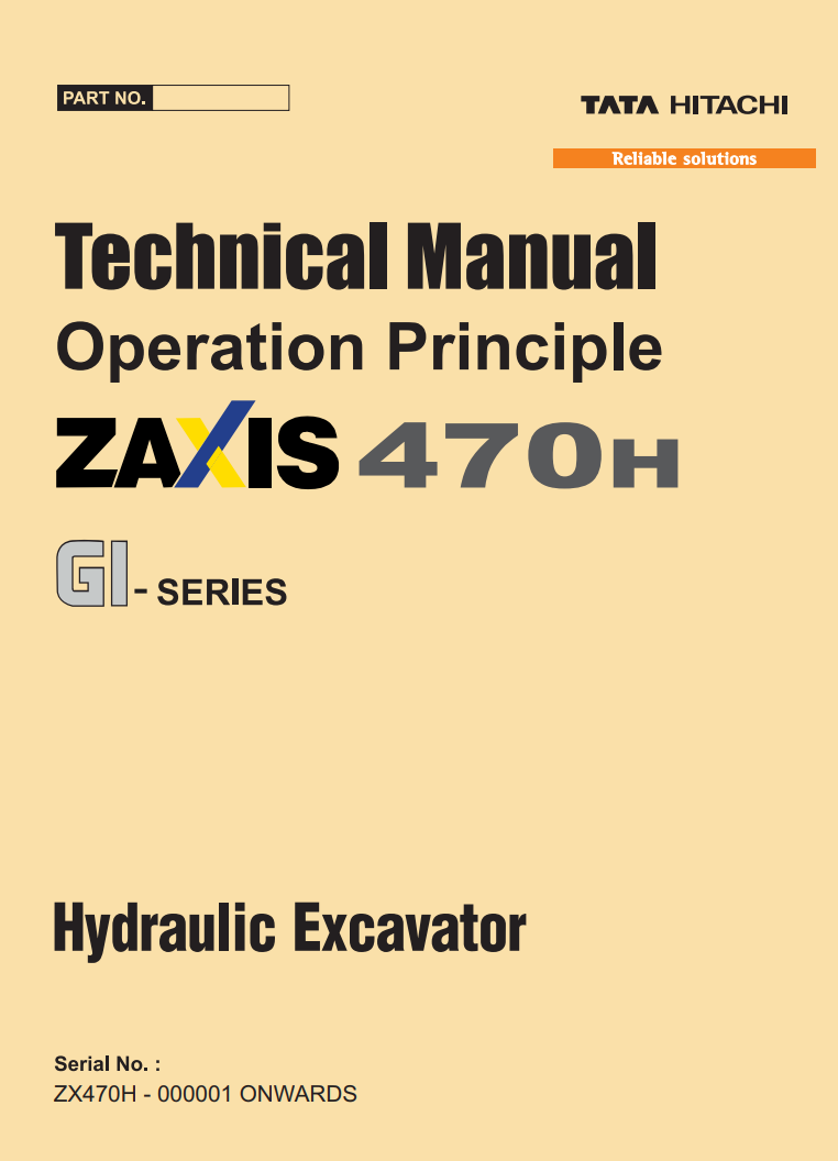 HITACHI ZX 470H GI SERIES DIGGER