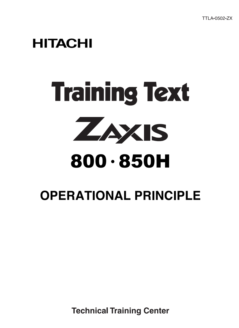 HITACHI ZAXIS ZX 800 ZX 850H DIGGER