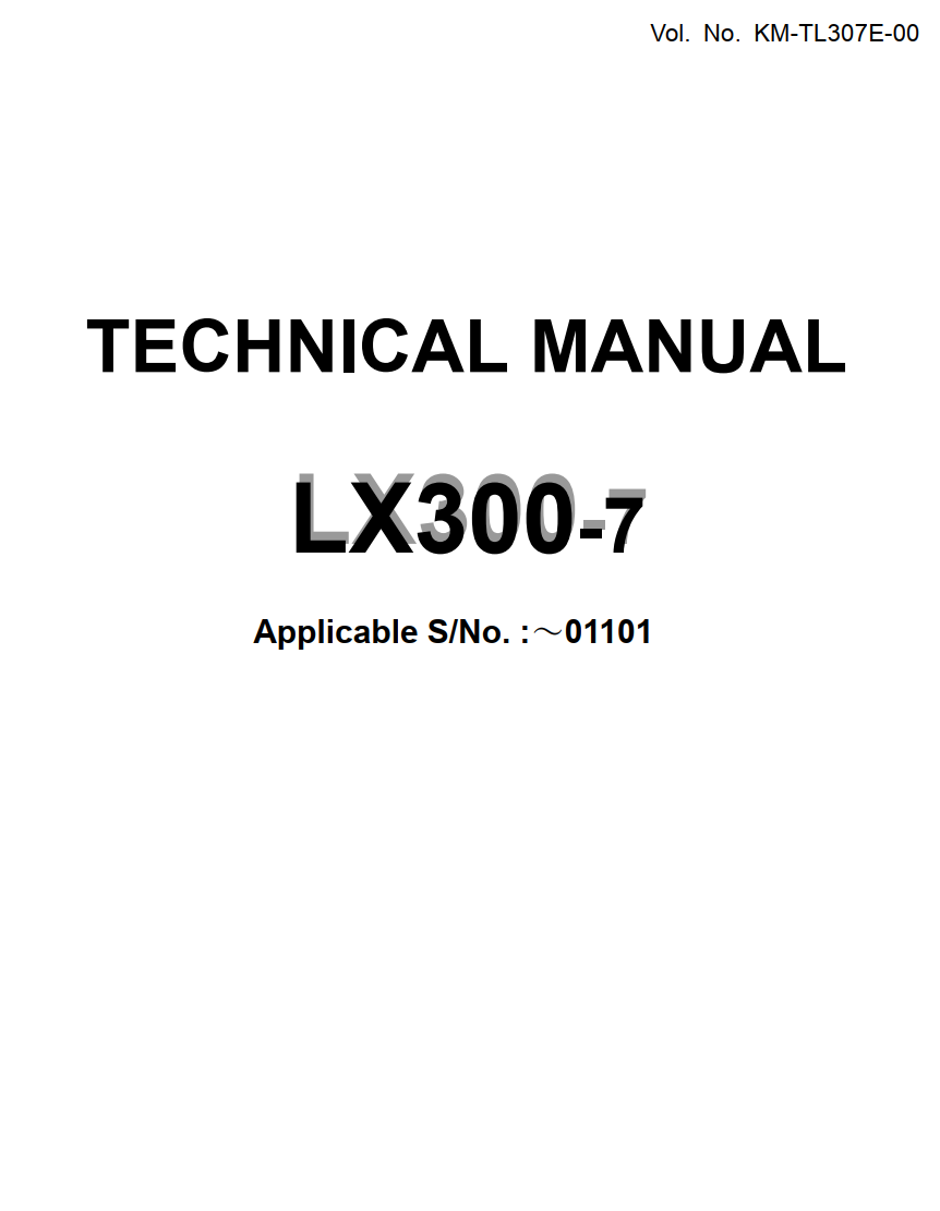 HITACHI LX300 -7 LX450 -7 TRACTOR