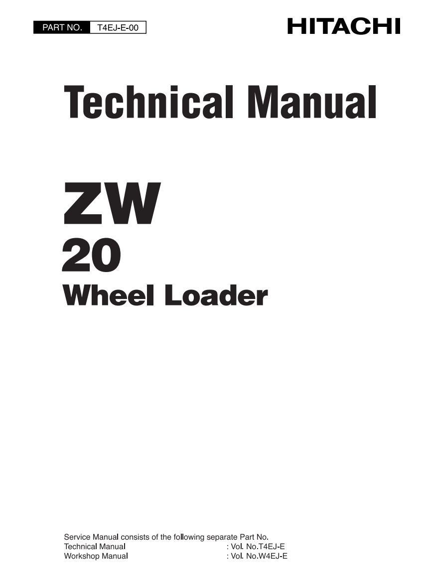 HITACHI ZW 20 ZW20 TRACTOR