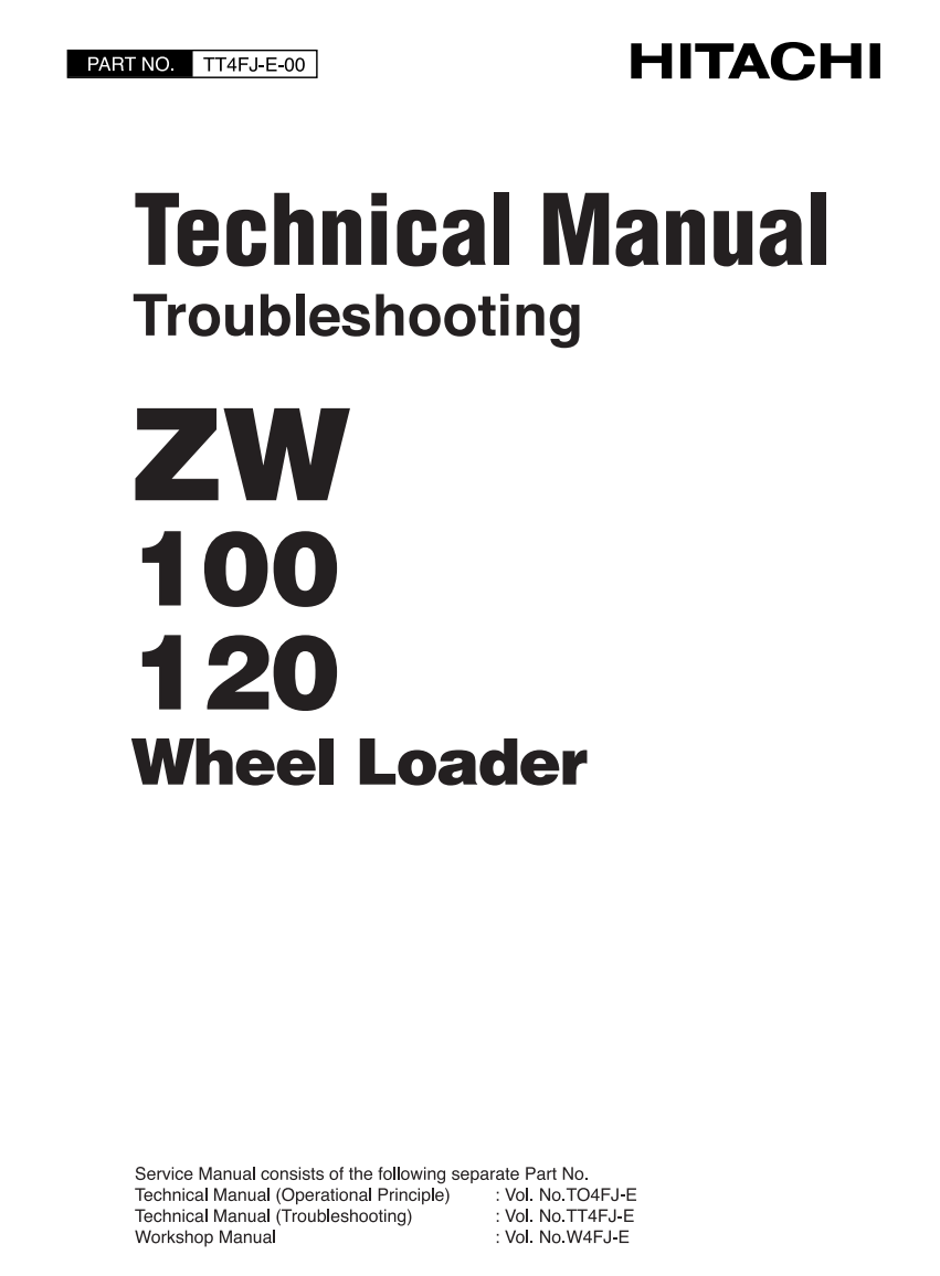 HITACHI ZW100 ZW120 TRACTOR
