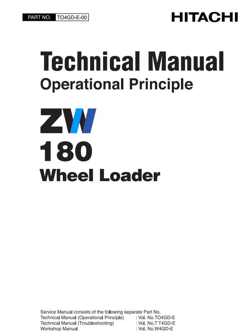 HITACHI ZW180 LOADER TRACTOR