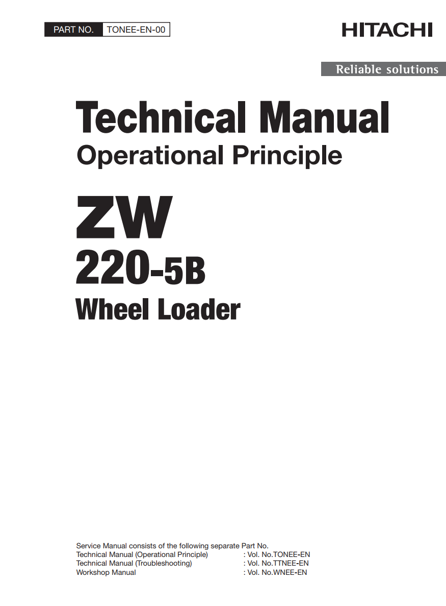 HITACHI ZW220-5B LOADER TRACTOR