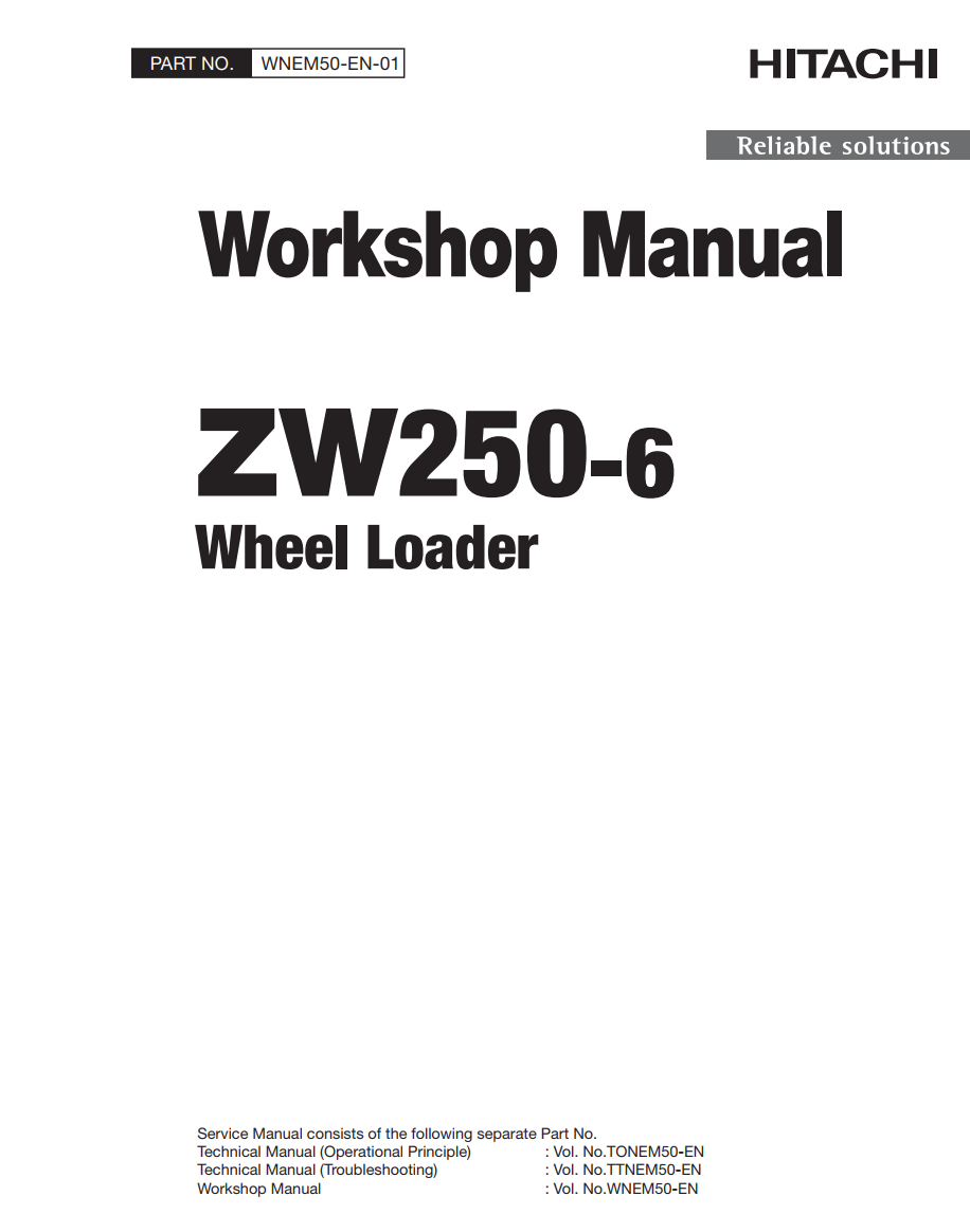 HITACHI ZW250-6 TRACTOR