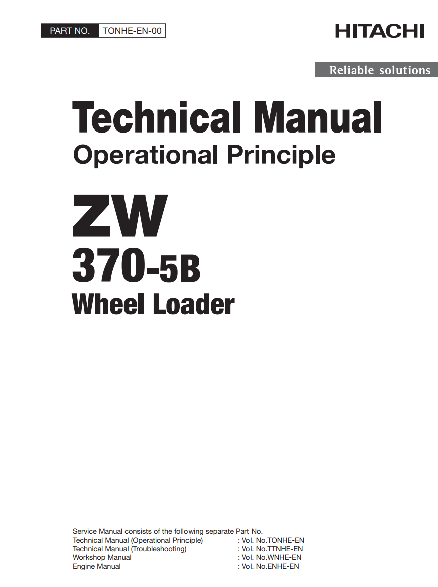 HITACHI ZW370 -5B HYDRAULIC LOADER