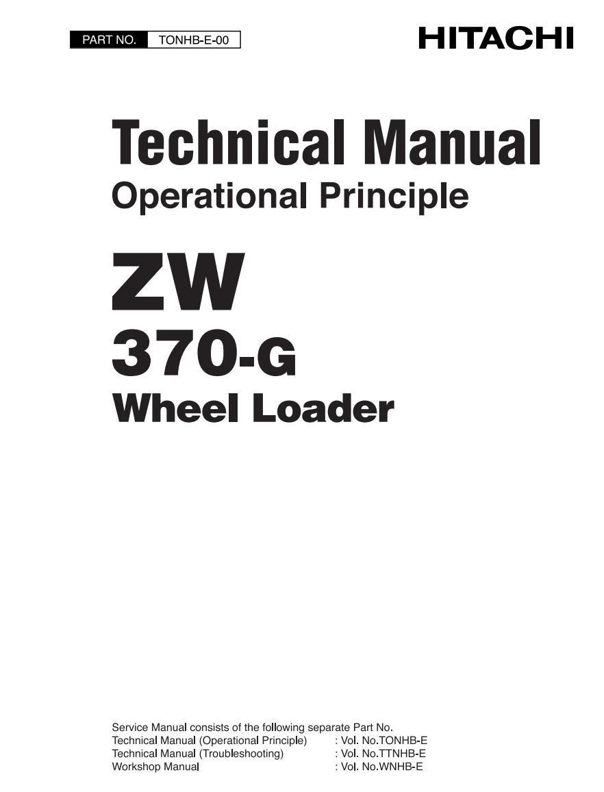 HITACHI ZW370-G TRACTOR
