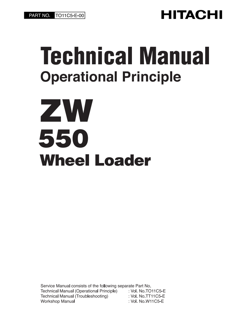 HITACHI ZW550 HYDRAULIC LOADER