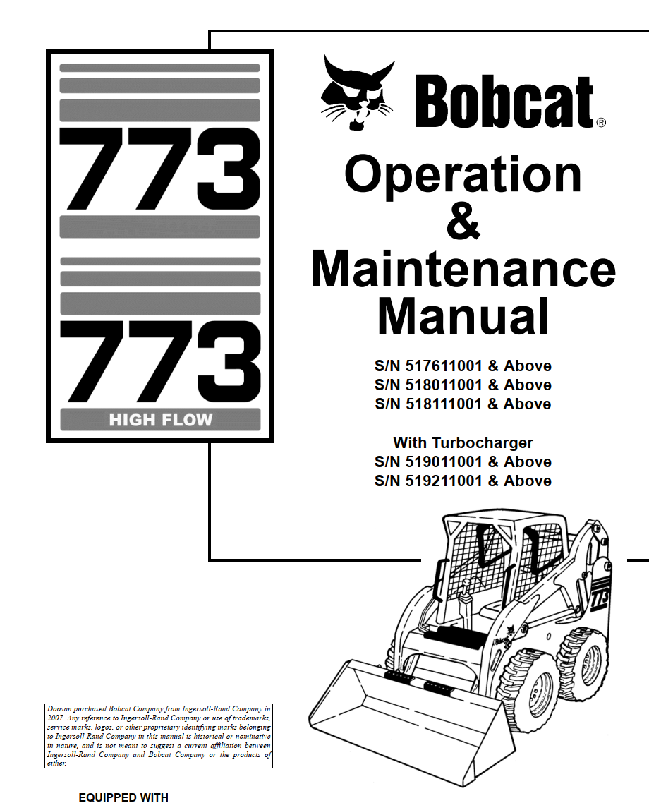 BOBCAT 773, 773 HIGH FLOW TURBO G SERIES EXCAVATOR