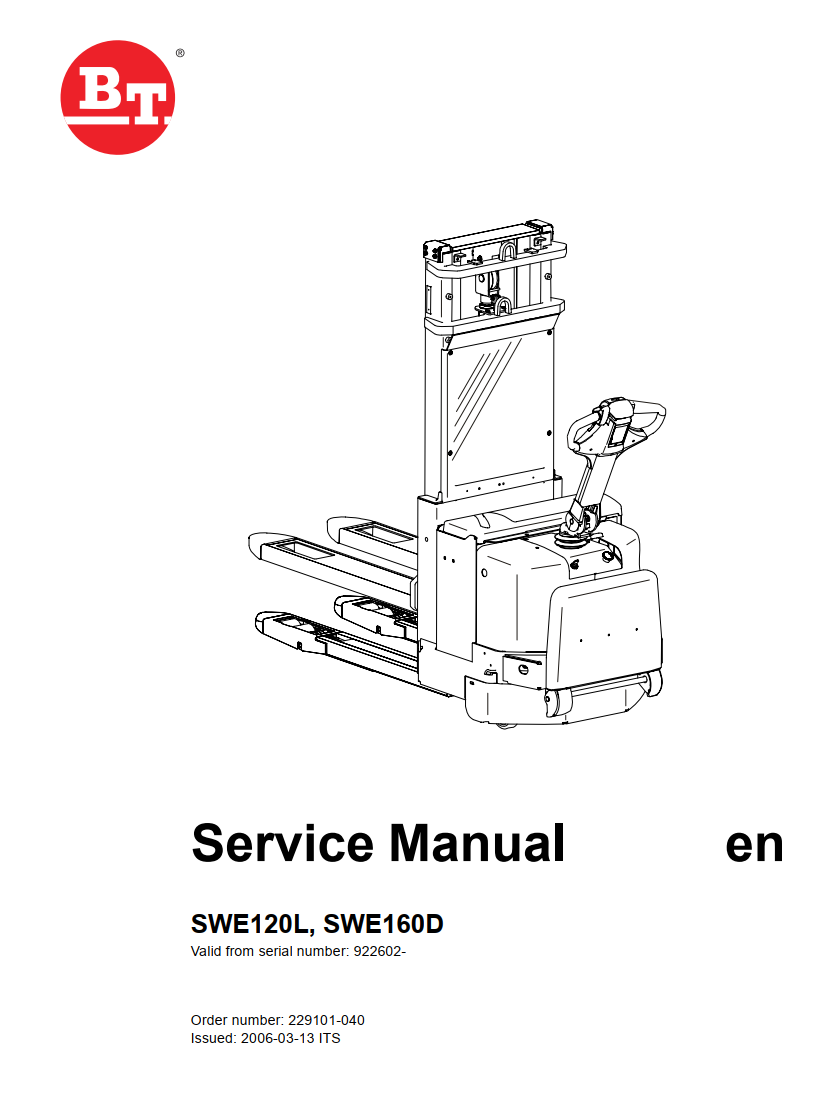 BT SWE 100 120 120L 120S 140 140L 160D 200D FORKLIFT