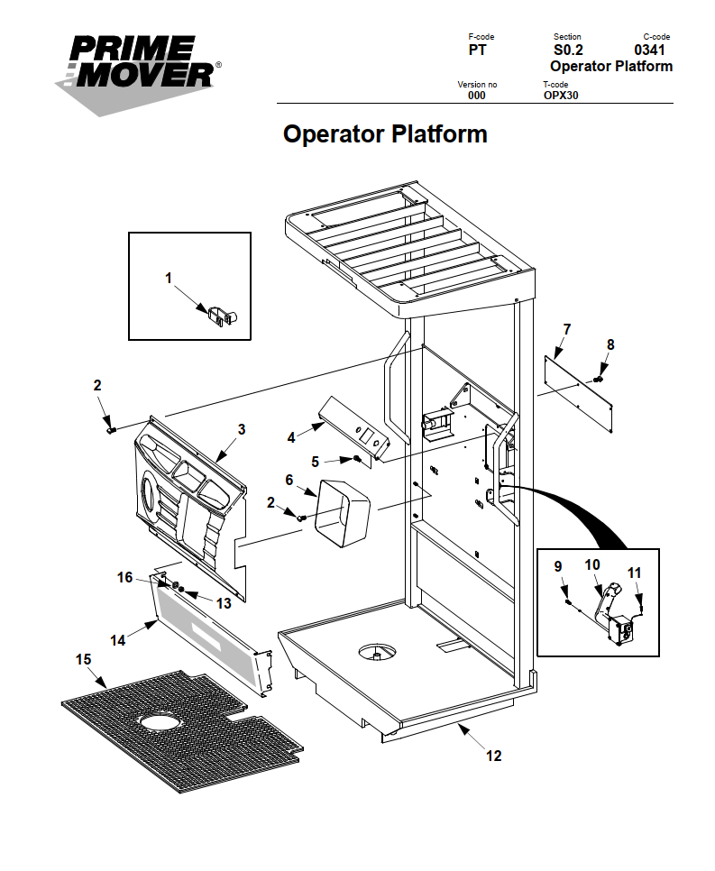 BT PRIME MOVER OPX30 ELECTRIC ORDER FORKLIFT