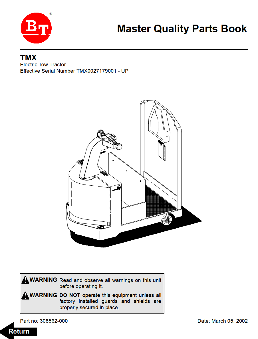 BT TMX ELECTRIC LOW LIFTPALLET TRUCK