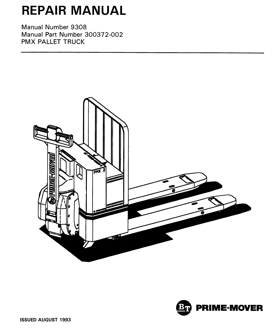 BT PRIME MOVER PMX-2 ELECTRIC FORKLIFT