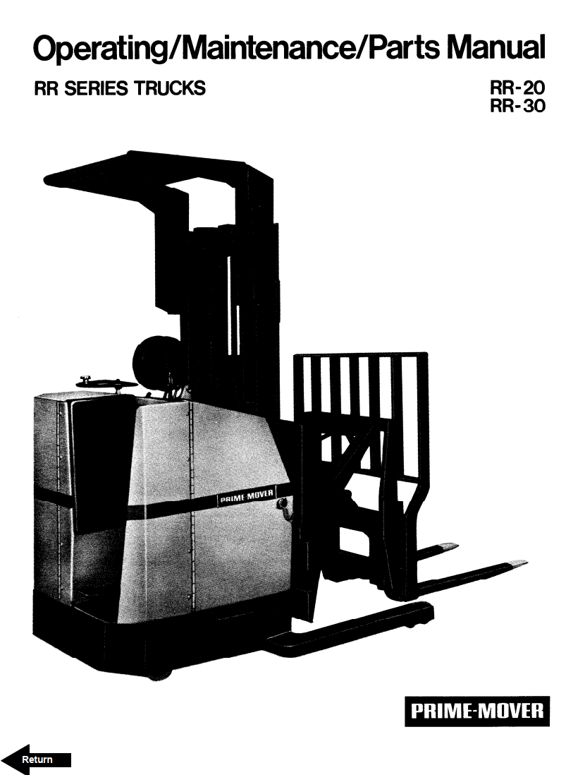 BT RR RS SERIES RR-20 RR-30 RS-20 RS-30 RS-40 RDR-25 REACH TRUCK