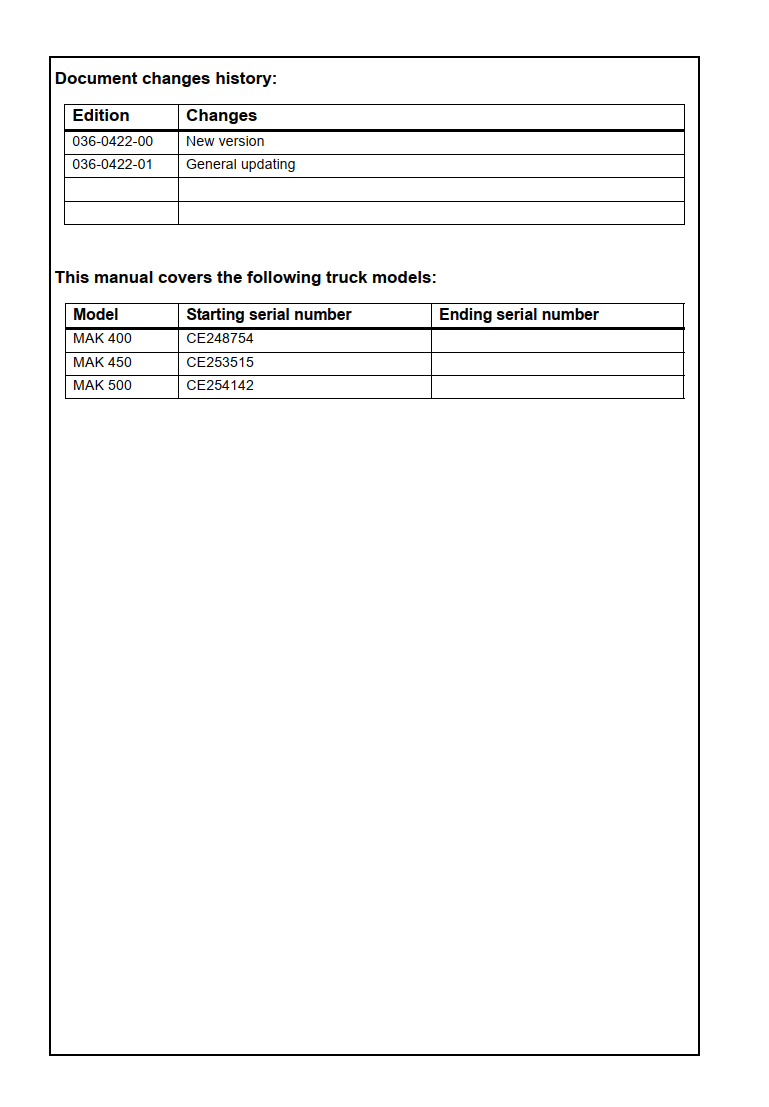 CESAB MAK 400 450 500 SERIES PALLET TRUCK