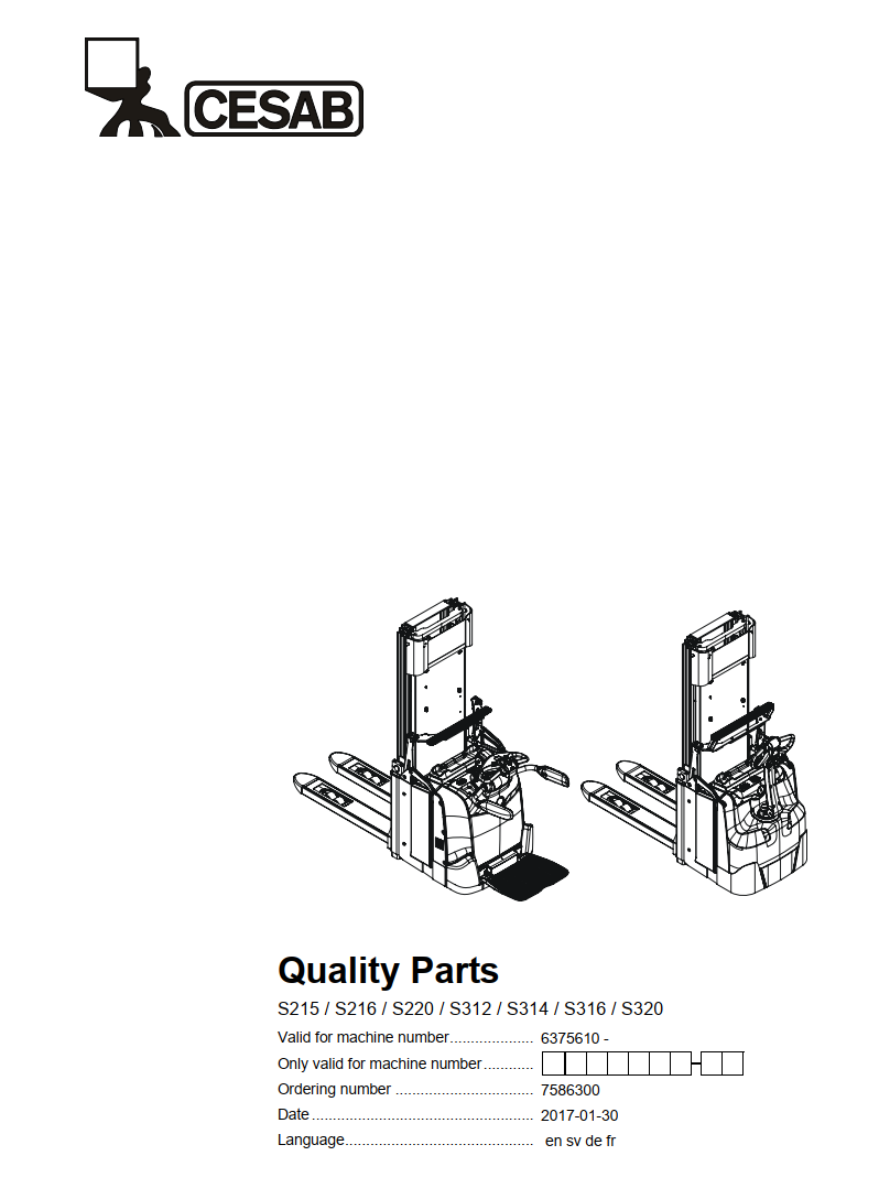 CESAB S216 PALLET TRUCK