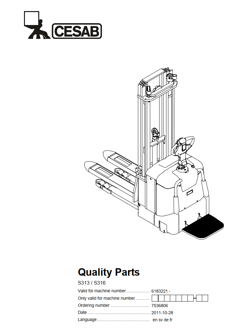 CESAB S313 PALLET TRUCK