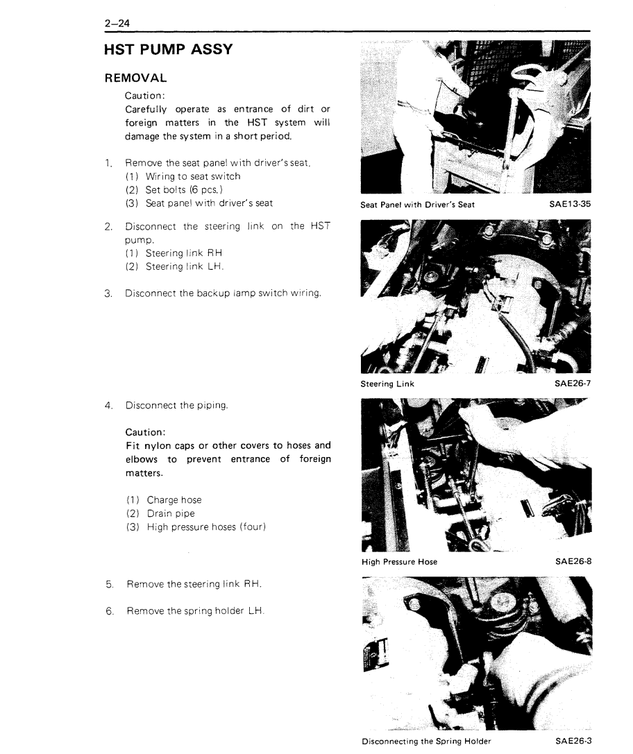 TOYOTA SKID STEER LOADER 2SDK 2SGK6 2SDK6 2SDK7 2SDK8