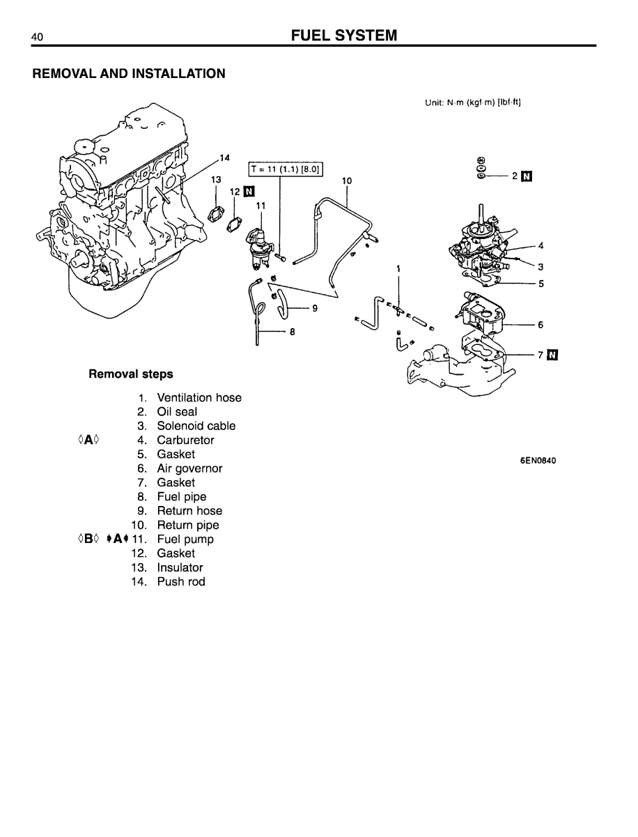 CATERPILLAR CAT 4G63 4G64 GESOLINE ENGINE 