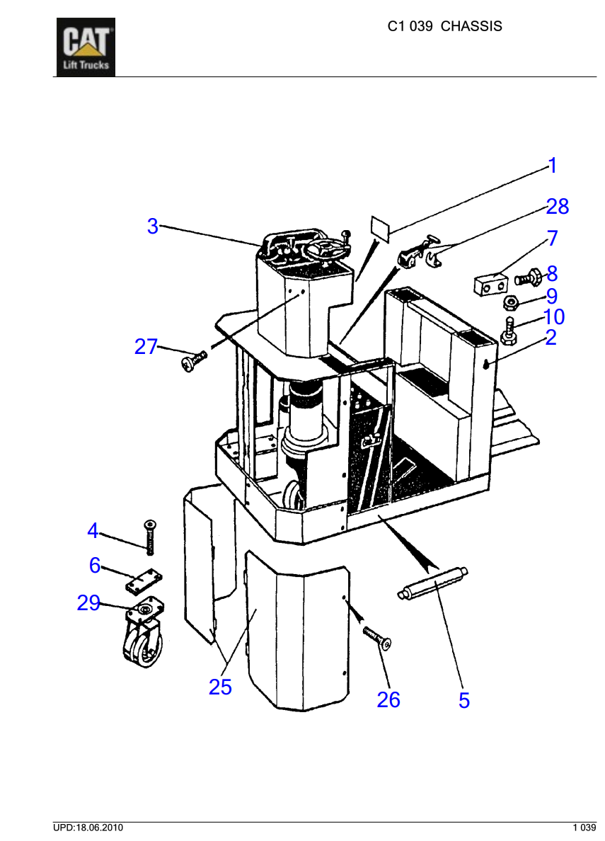 CATERPILLAR CAT NO20S NO20SP NO10SF NO20T NO10SPF NO2000M NO2000L FORKLIFT PARTS MANUAL