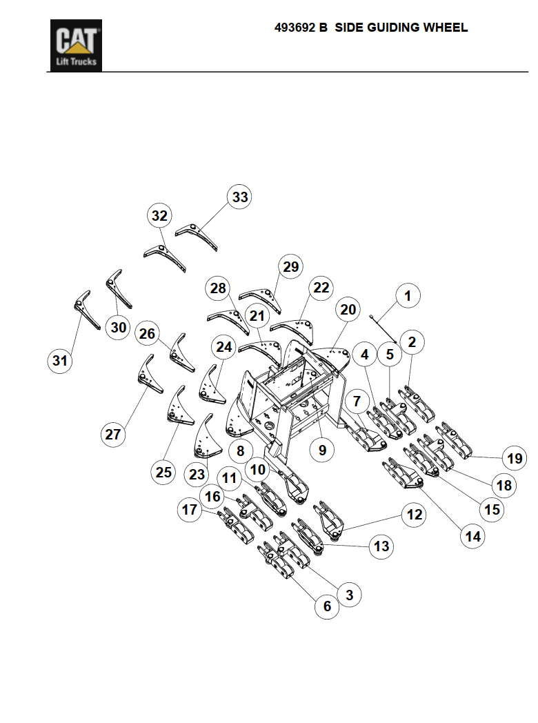 CATERPILLAR CAT NOH10N FORKLIFT PARTS CATALOG MANUAL