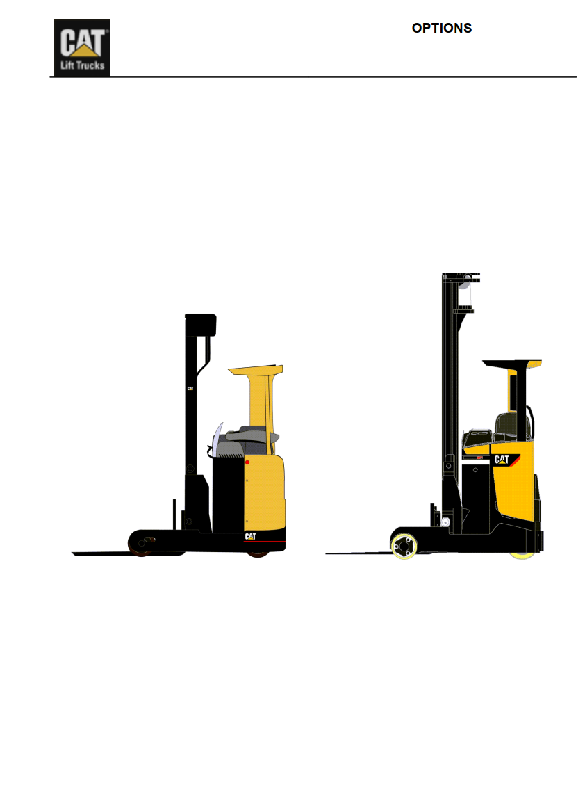 CATERPILLAR CAT NR NR_N OPTIONS FORKLIFT PARTS MANUAL
