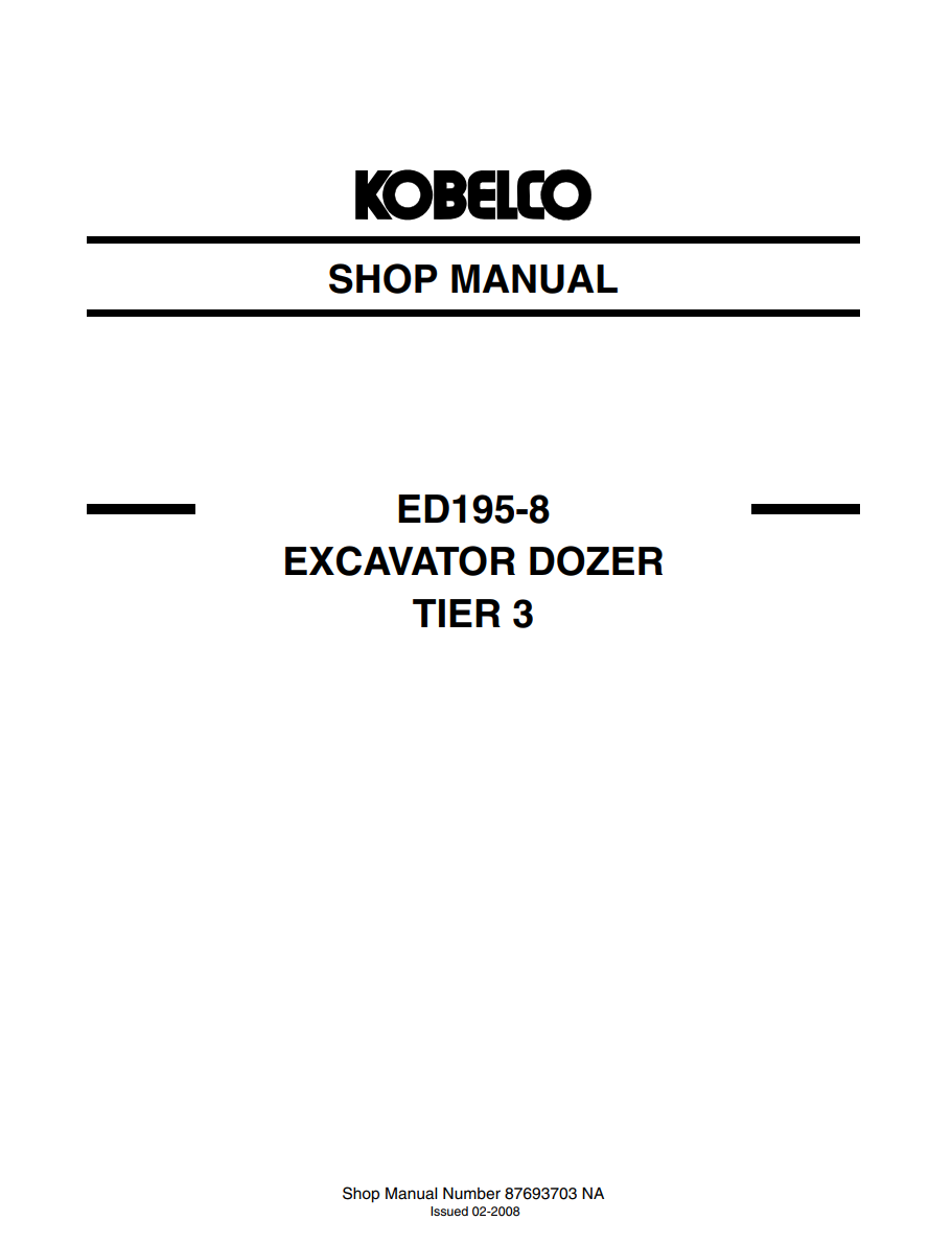 KOBELCO ED195-8 TIER 3 CRAWLER DOZER