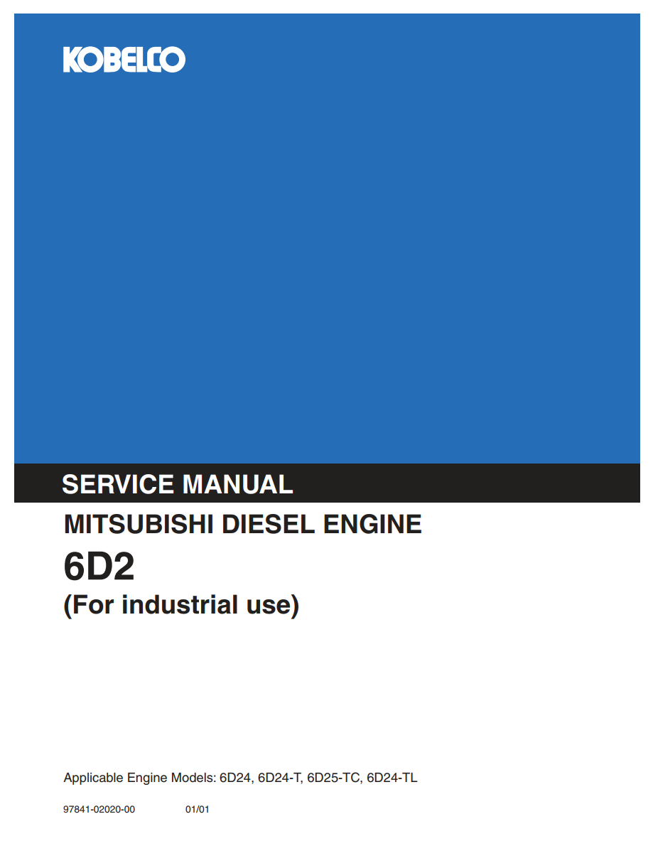 KOBELCO MITSUBISHI 6D2 INDUSTRIAL DIESEL ENGINE