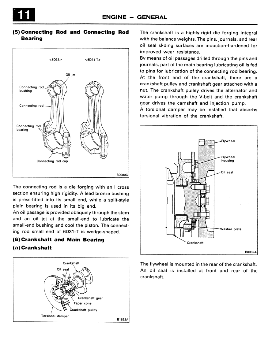 KOBELCO MITSUBISHI 6D3 INDUSTRIAL DIESEL ENGINE