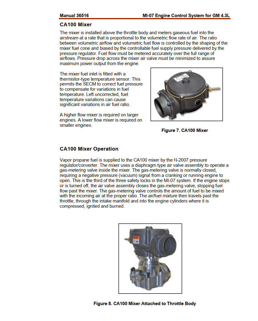 WOODWARD 4.3L GM ENGINES MI-07 INTEGRATED ENGINE CONTROL SYSTEMS