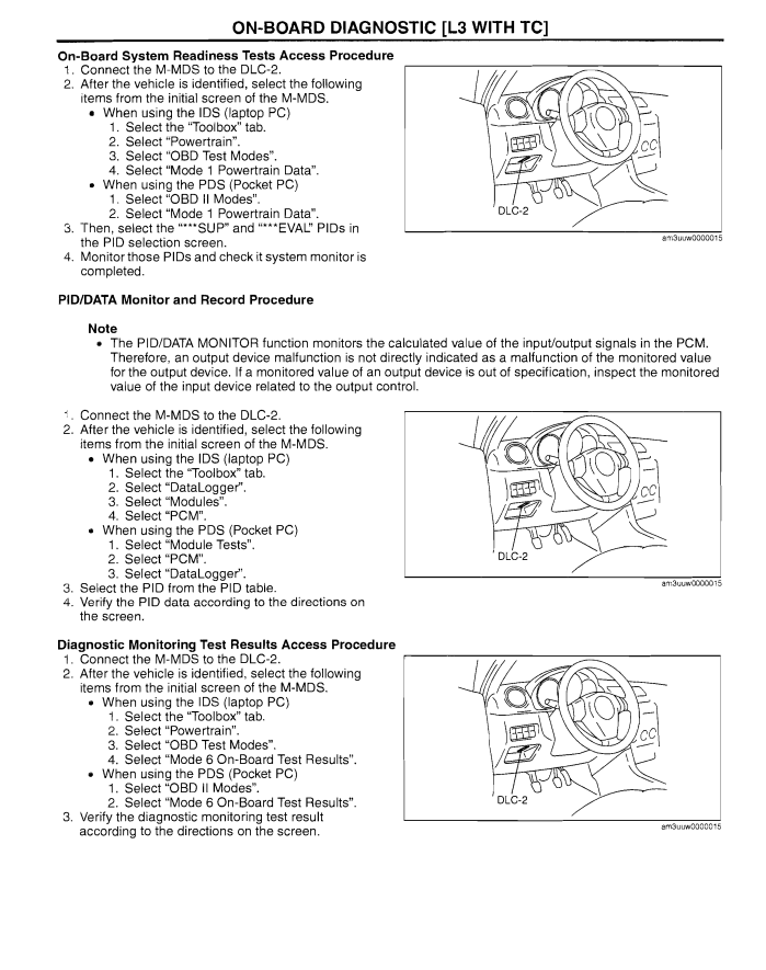 MAZDA 3 MAZDA SPEED-3 2.3L 2007-2009 WORKSHOP SERVICE REPAIR MANUAL