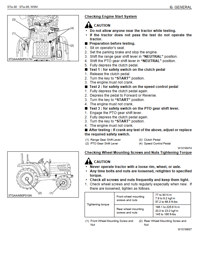 KUBOTA STa-30 STa-35 ALPHA TRACTOR