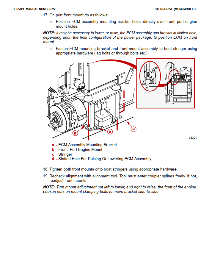 MERCURY MERCRUISER D2.8L D4.2L D-TONIC #22 MARINE ENGINE
