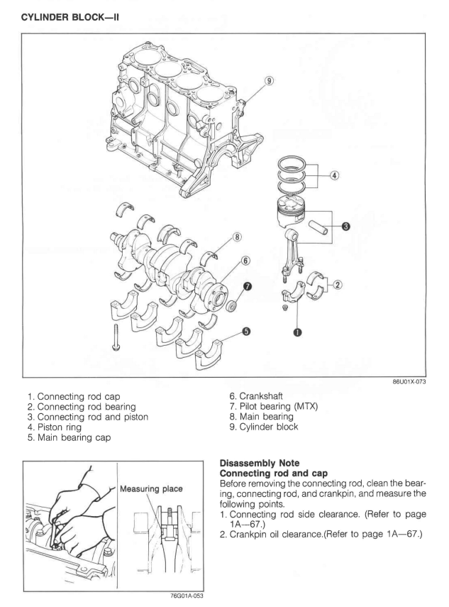 MAZDA SOHC 2.0L FE 1.6L F6 1.8L F8 ENGINE