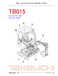 TAKEUCHI TB015 PARTS MANUAL