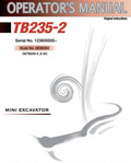 TAKEUCHI TB235-2 OPERATION MANUAL