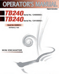 TAKEUCHI TB240 OPERATION MANUAL