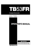 TAKEUCHI TB53FR OPERATION MANUAL