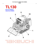 TAKEUCHI TL130 CRAWLER LOADER PARTS MANUAL