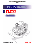 TAKEUCHI TL250 SKID STEER LOADER PARTS CATALOG