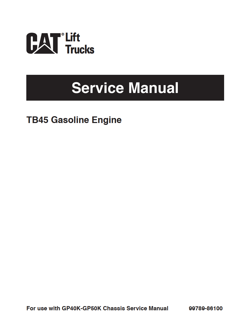 TB45 GESOLINE ENGINE MANUAL