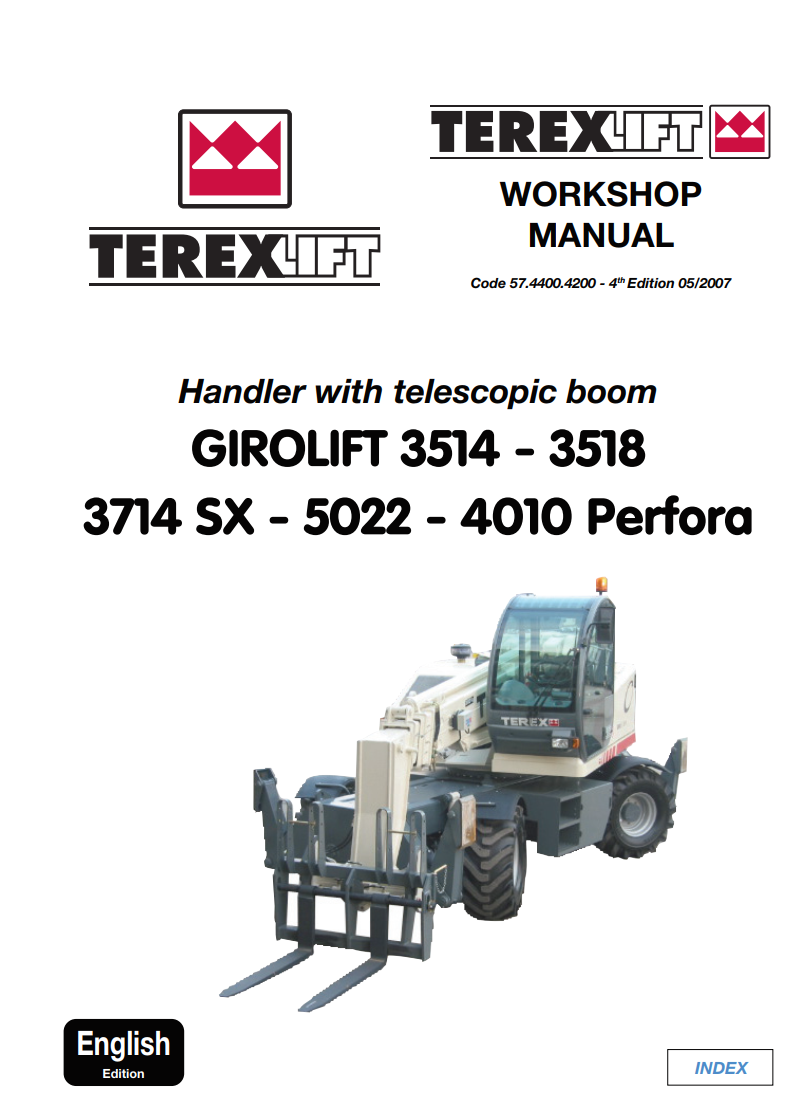 TEREX GIROLIFT 3514 3518 3714 SX 5022 4010