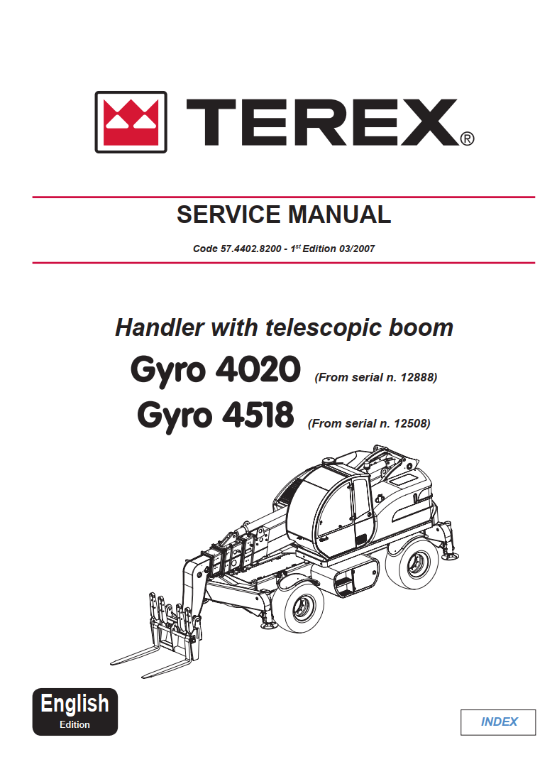 TEREX GYRO 4020 4518 HANDLER WITH TELESCOPIC BOOM