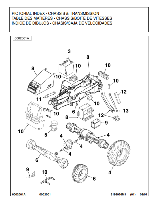 TEREX TX750 TX760 TX860 BACKHOE LOADER PARTS CATALOG