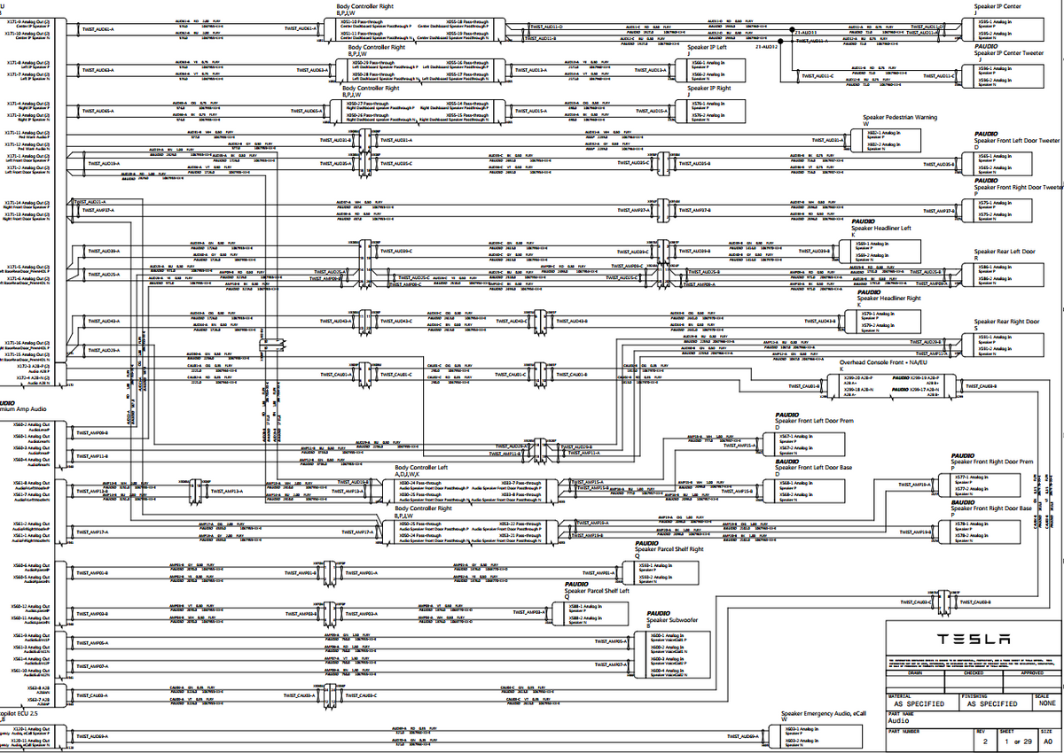 TESLA MODEL 3 DIAGRAMS
