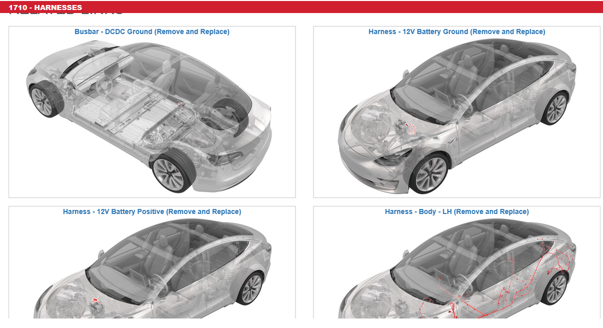 TESLA MODEL 3 WIRING DIAGRAMS