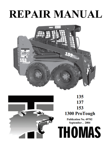 THOMAS 135 137 153 SKID STEER LOADER